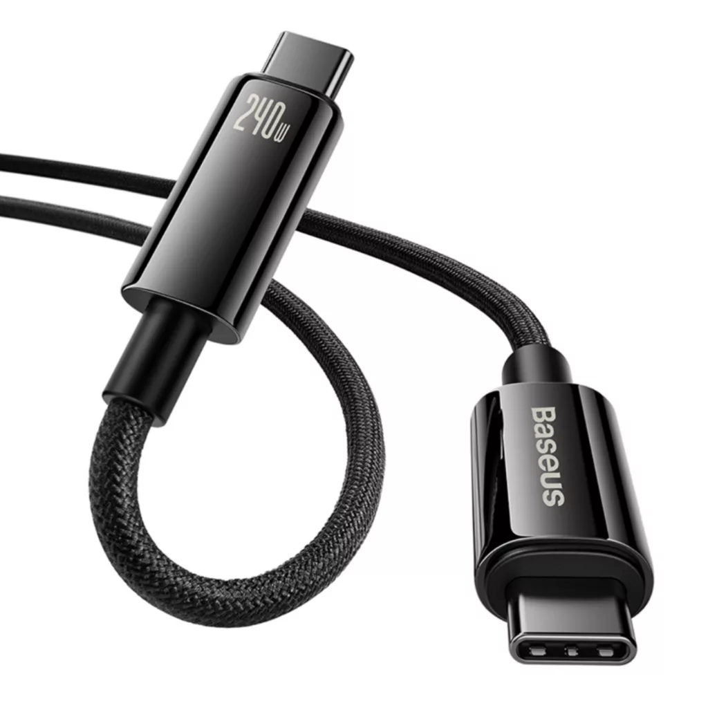 کابل تبدیل USB-C باسئوس مدل (TUNGSTEN  (240W طول 1 متر