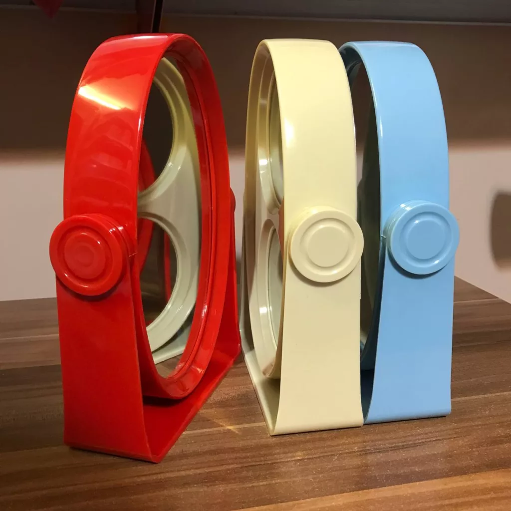 آینه آرایشی مدل دوطرفه طرح بیضی