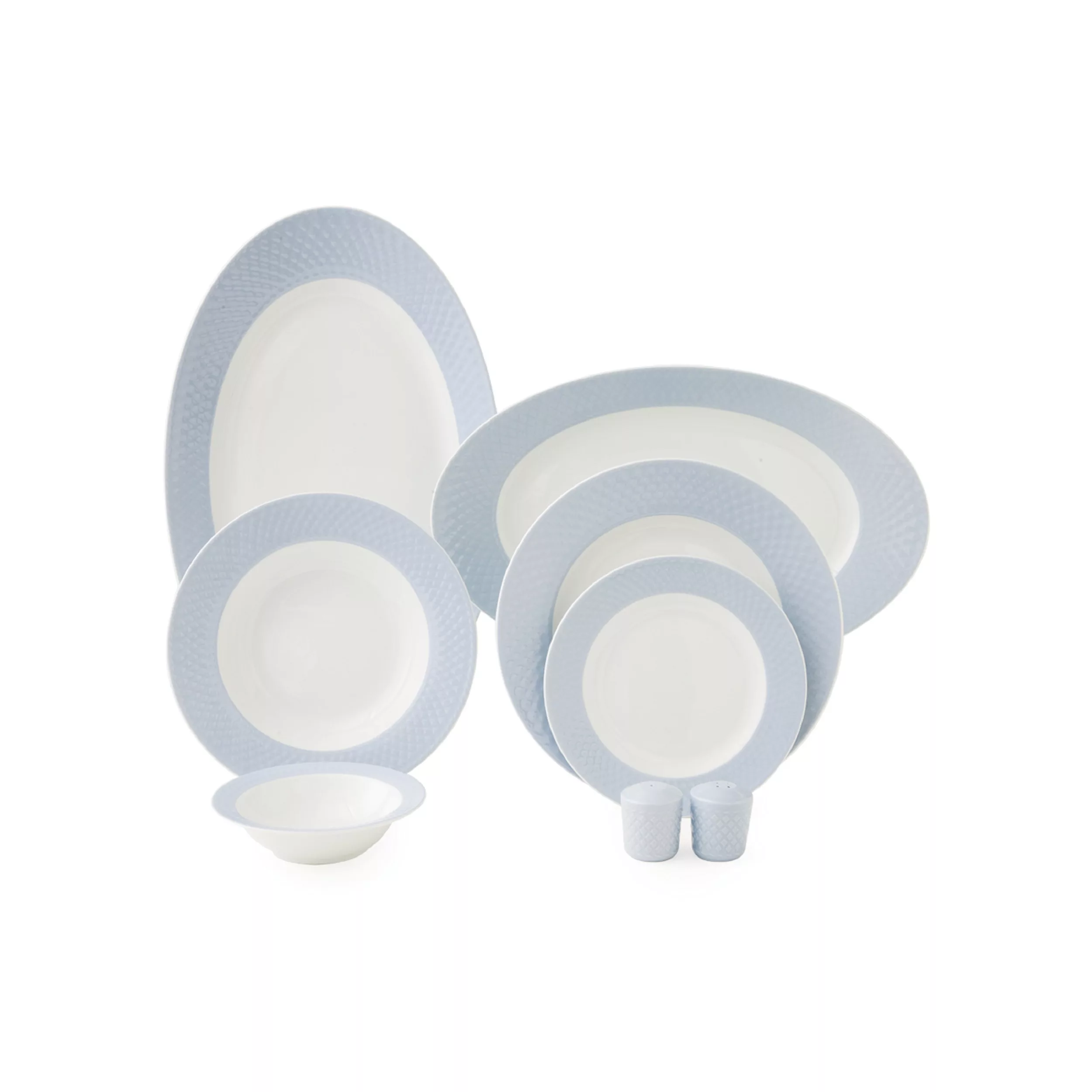 سرویس غذاخوری 28 پارچه چینی زرین ایران مدل رادیانس آداجیو درجه عالی