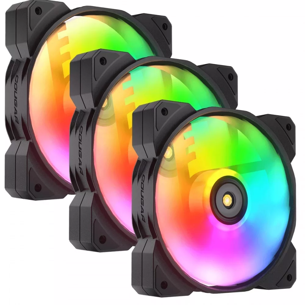 فن کیس کوگر مدل HPB120-RGB مجموعه 3 عددی