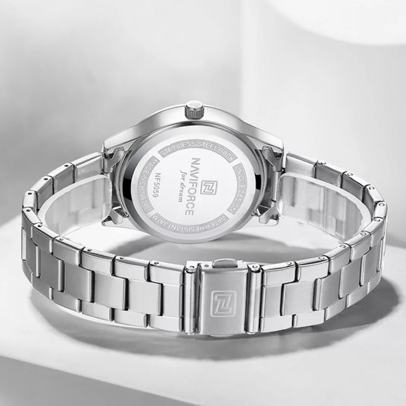 ساعت مچی عقربه‌ای کوارتز زنانه نیوی فورس مدل 5059