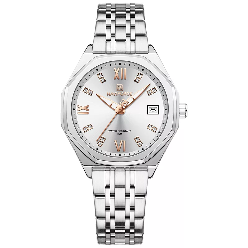 ساعت مچی عقربه‌ای کوارتز زنانه نیوی فورس مدل 5052