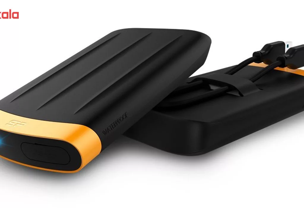 هارد اکسترنال سیلیکون پاور مدل Armor A65 ظرفیت یک ترابایت دارای رابط USB Type-A 3.2