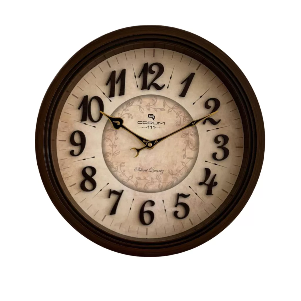 ساعت دیواری کوارتز کروم مدل 111