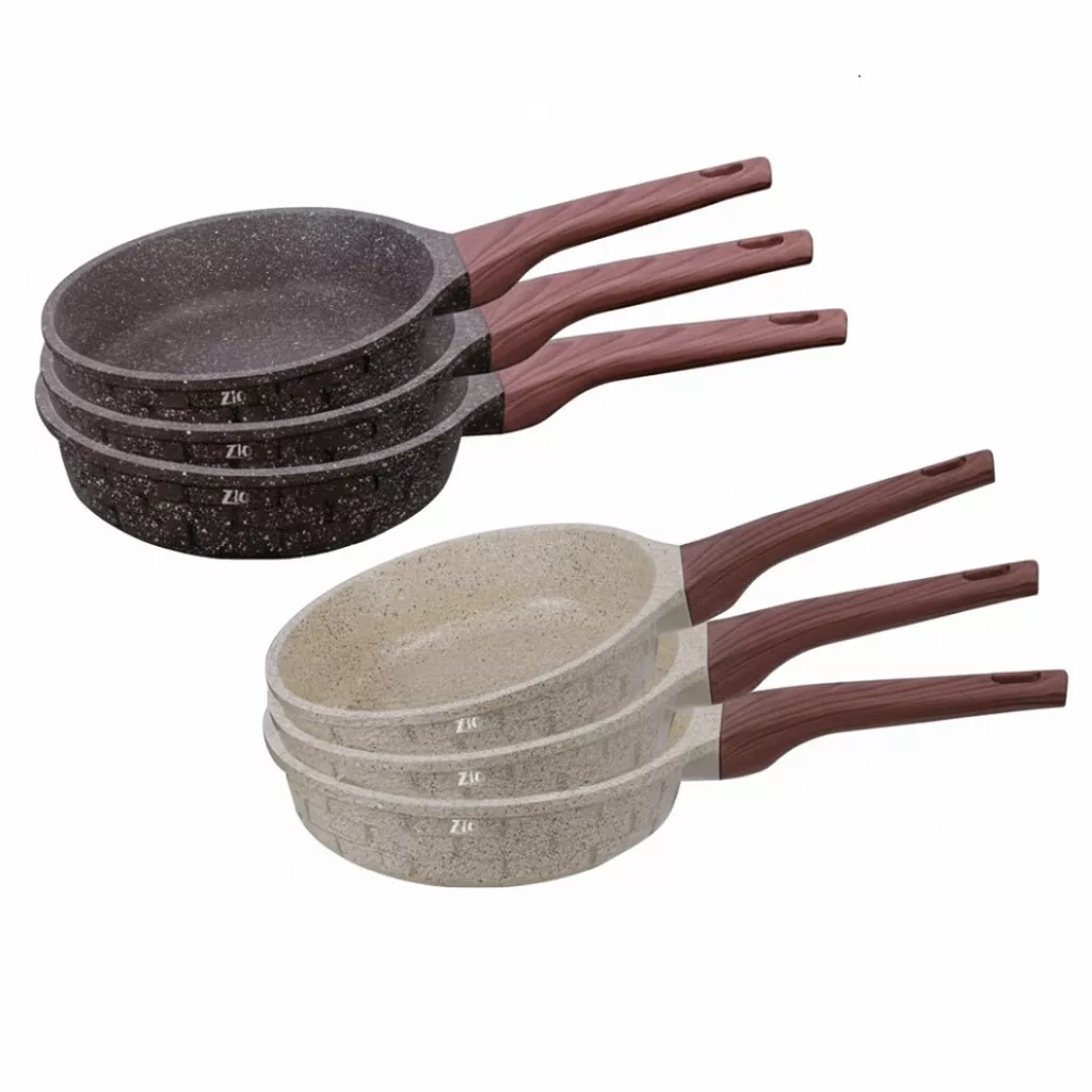 سرویس تابه گرانیت 3 پارچه بازرگانی زیو مدل 8545