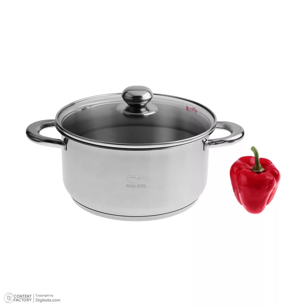 سرویس تابه و قابلمه 3 پارچه پارس استیل مدل فلزی کد 2428