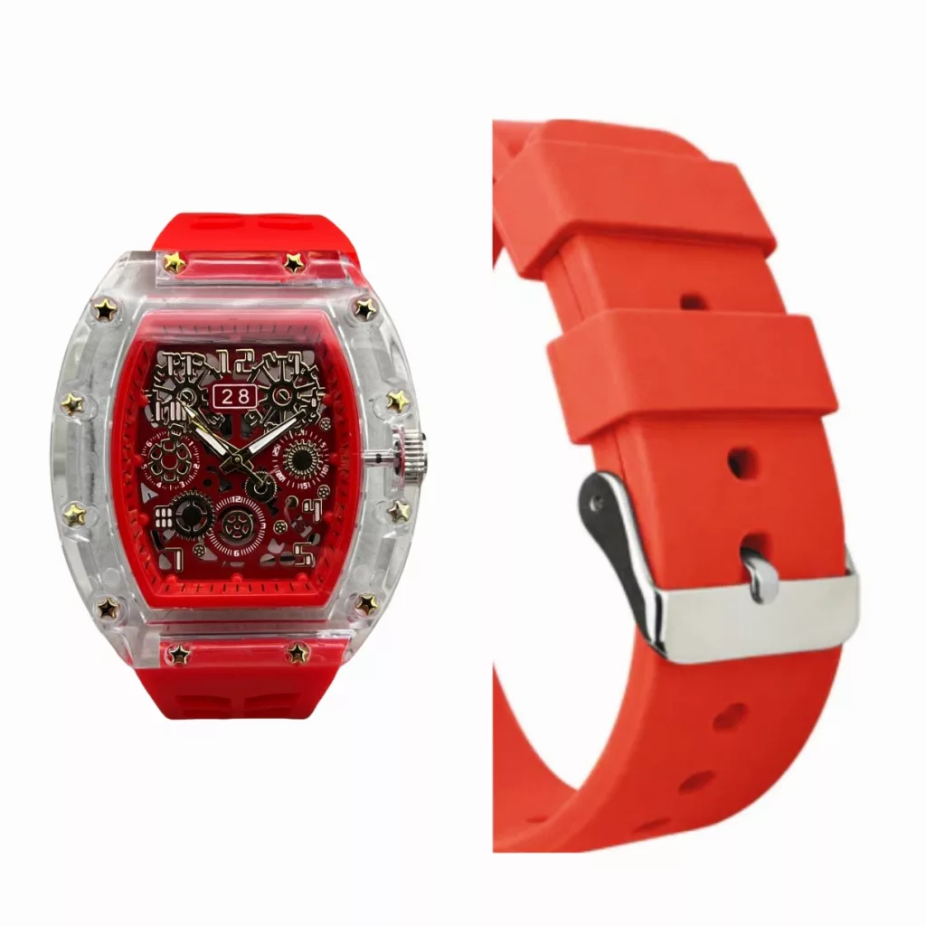 ساعت مچی عقربه ای مدل تک موتوره بند پیو کد 3