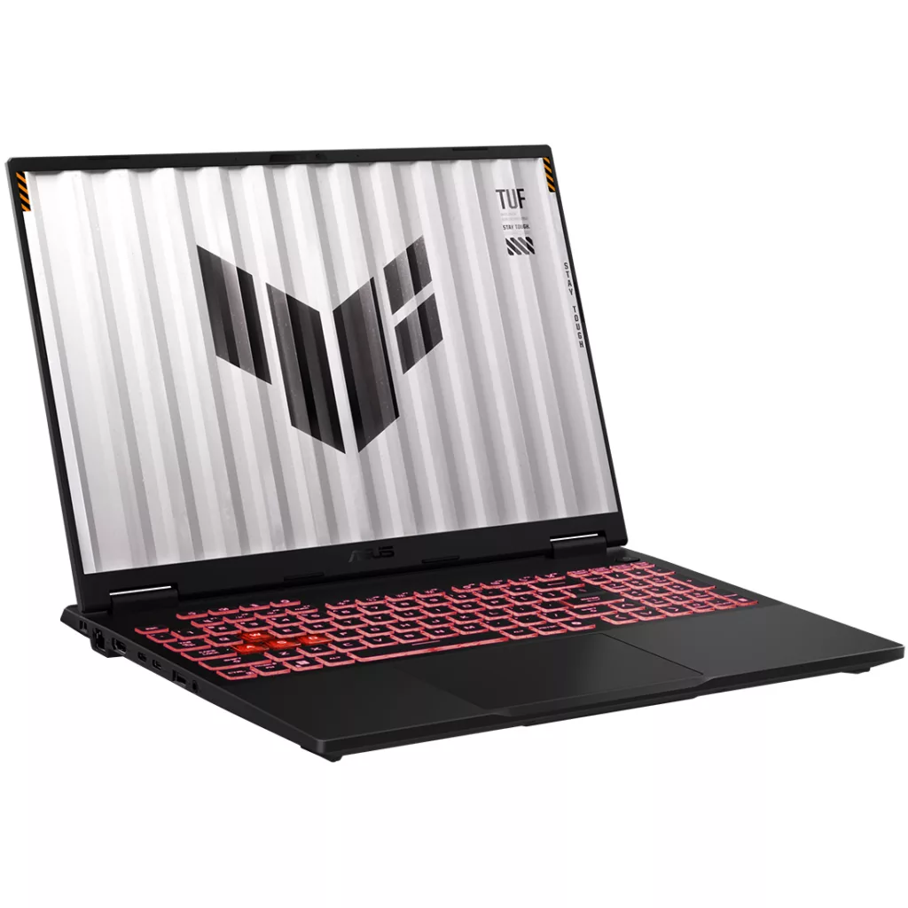 لپ تاپ 16 اینچی ایسوس مدل TUF Gaming A16 FA608WI-RL042W-R9 AI HX370-32GB LPDDR5X 7500MHz-1TB SSD-RTX4070 8GB-FHD 144Hz-W