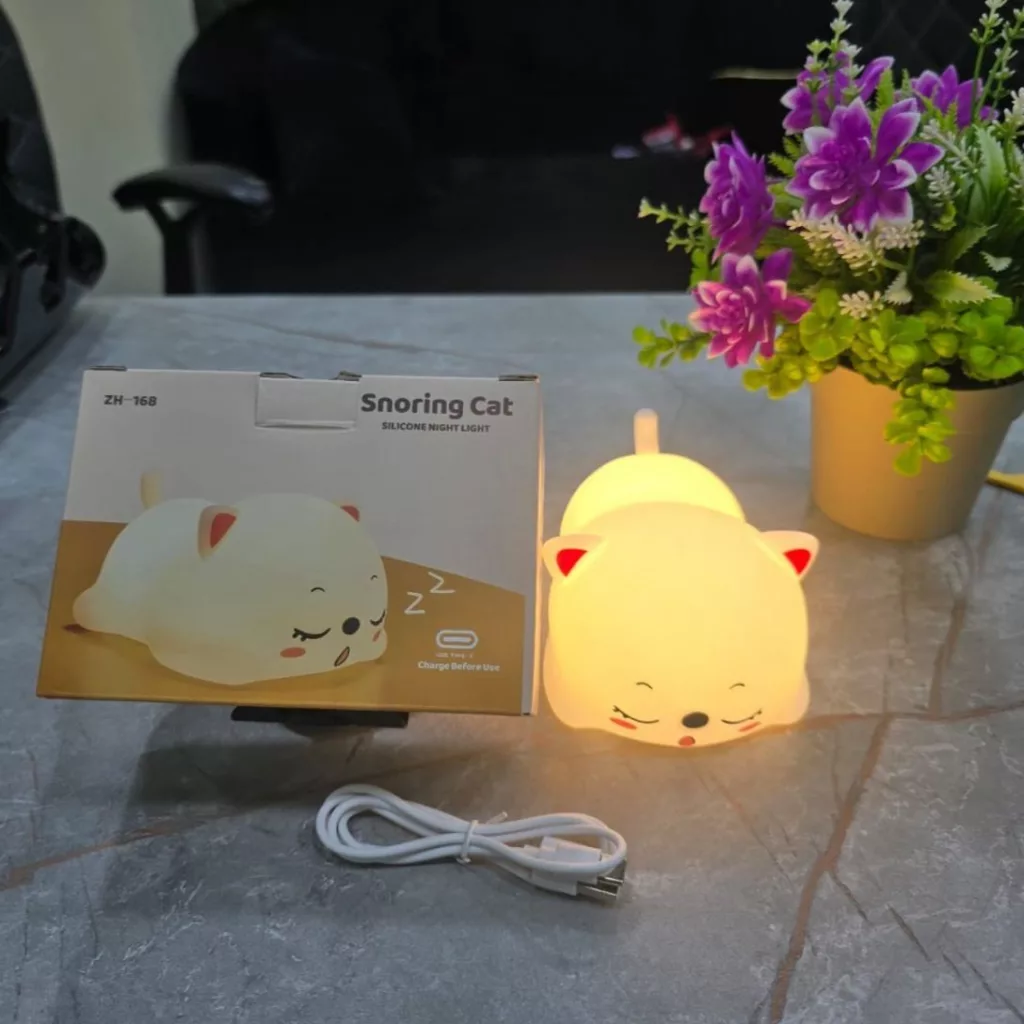 چراغ خواب کودک مدل گربه کیوت