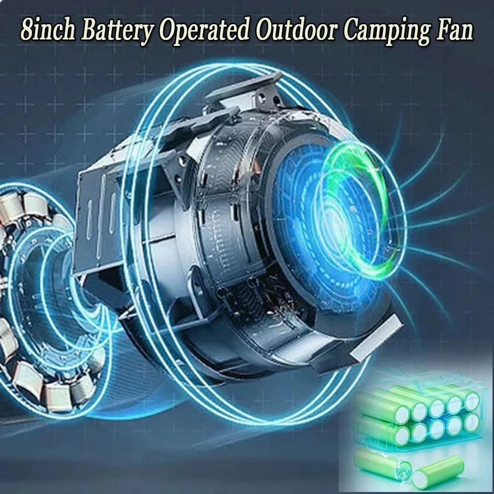 پنکه شارژی لیتیوم مدل EJ-81484-7  ظرفیت ۴۵۰۰ میلی آمپر ساعت