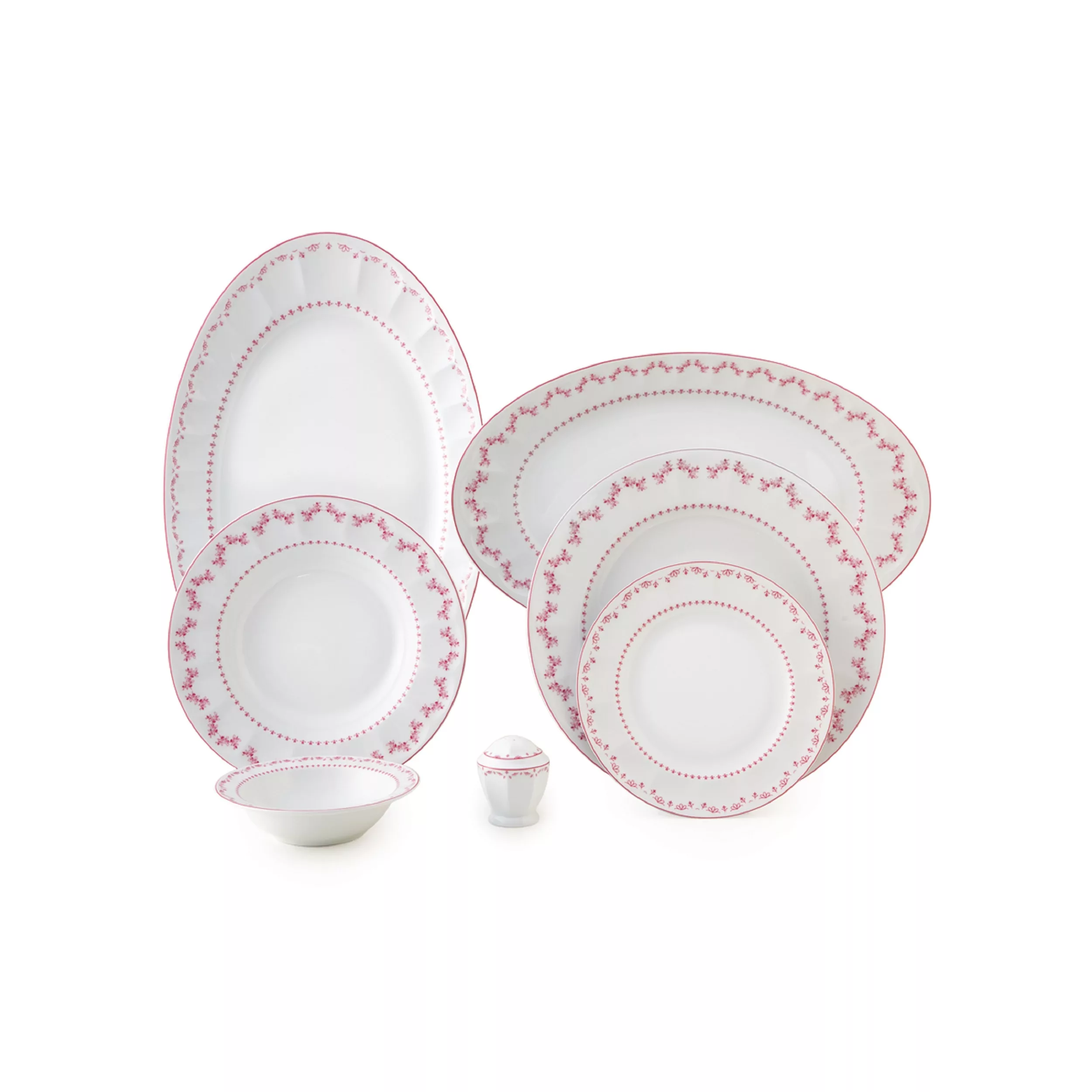 سرویس غذاخوری 29 پارچه چینی زرین ایران سری نئوکلاسیک مدل فرانسیس درجه عالی