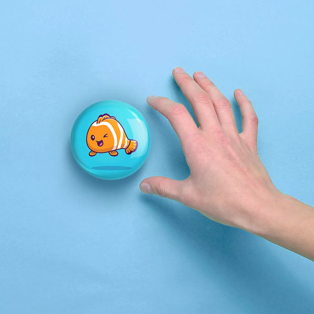 آینه جیبی خندالو مدل حیوانات بامزه ماهی کد 29735