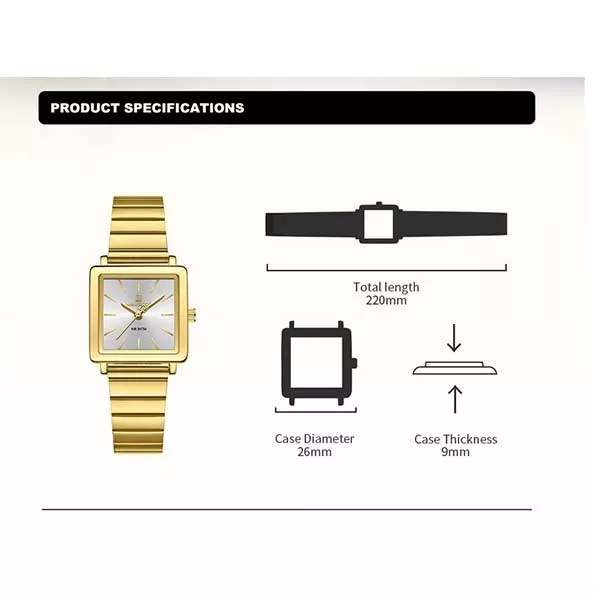 ساعت مچی عقربه‌ای کوارتز زنانه نیوی فورس مدل NF5047GG