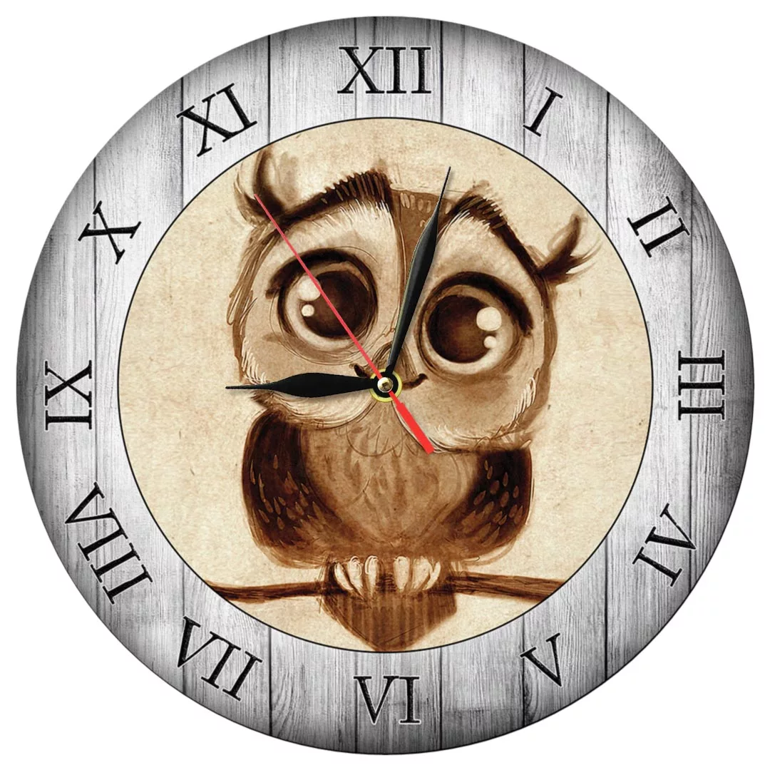 ساعت دیواری طرح جغد کد 1043G ساعت دیواری طرح جغد کد 1043G