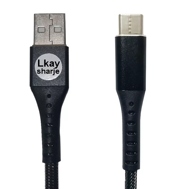 کابل تبدیل USB به USB-C الکای شارژ مدل فلزی فستینگ طول 1 متر