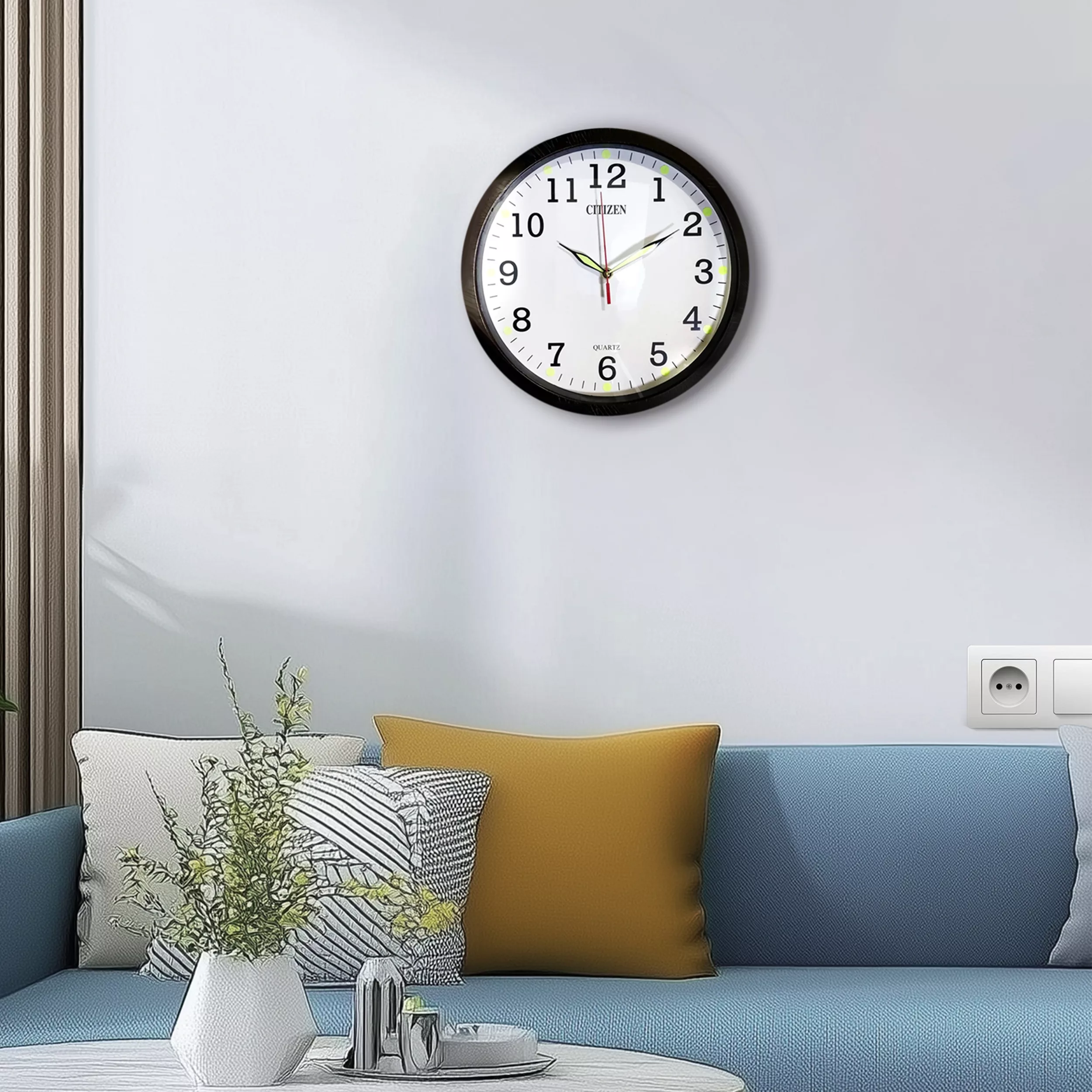 ساعت دیواری مدل شب نما کد 0159