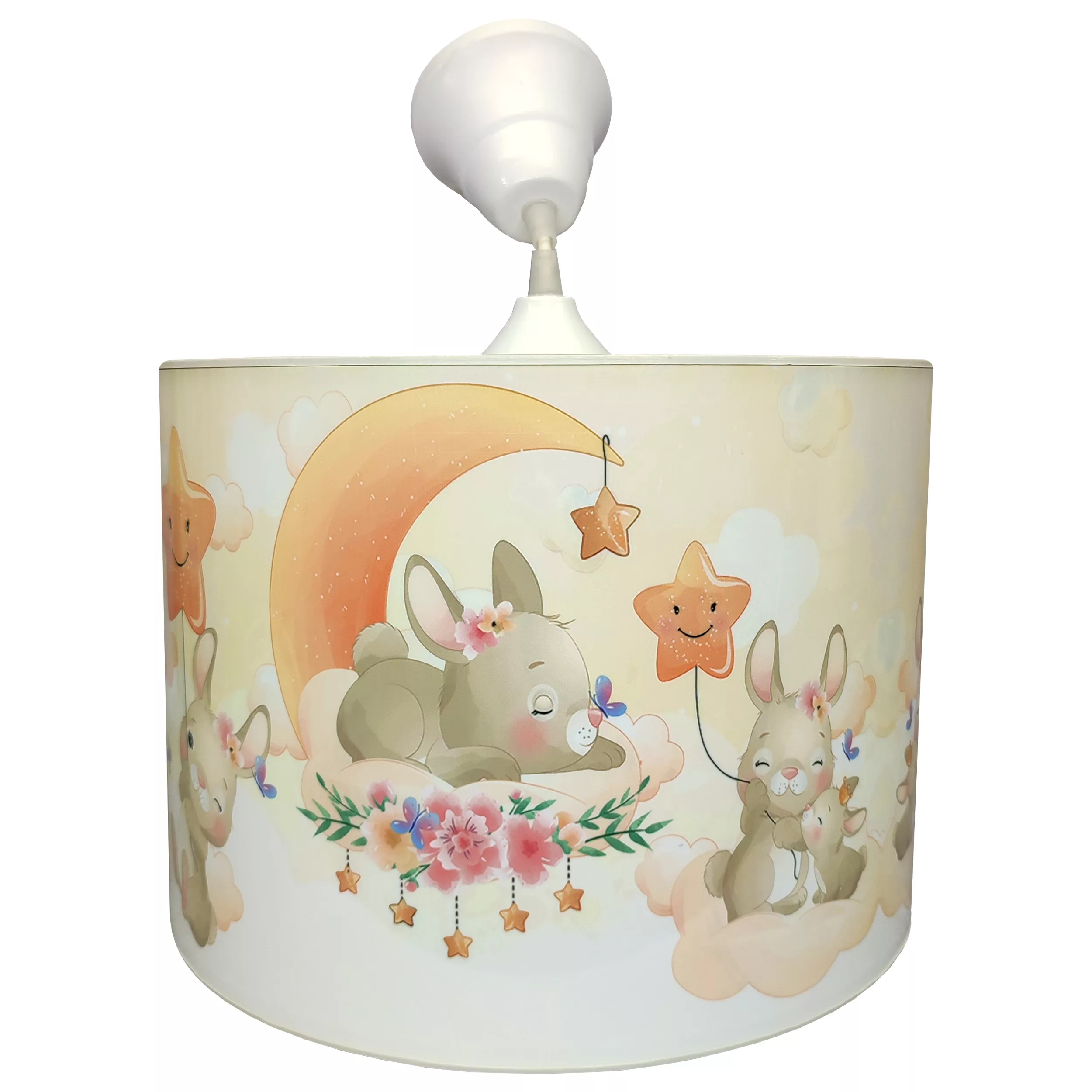 لوستر کودک مدل خرگوش و ماه و ستاره