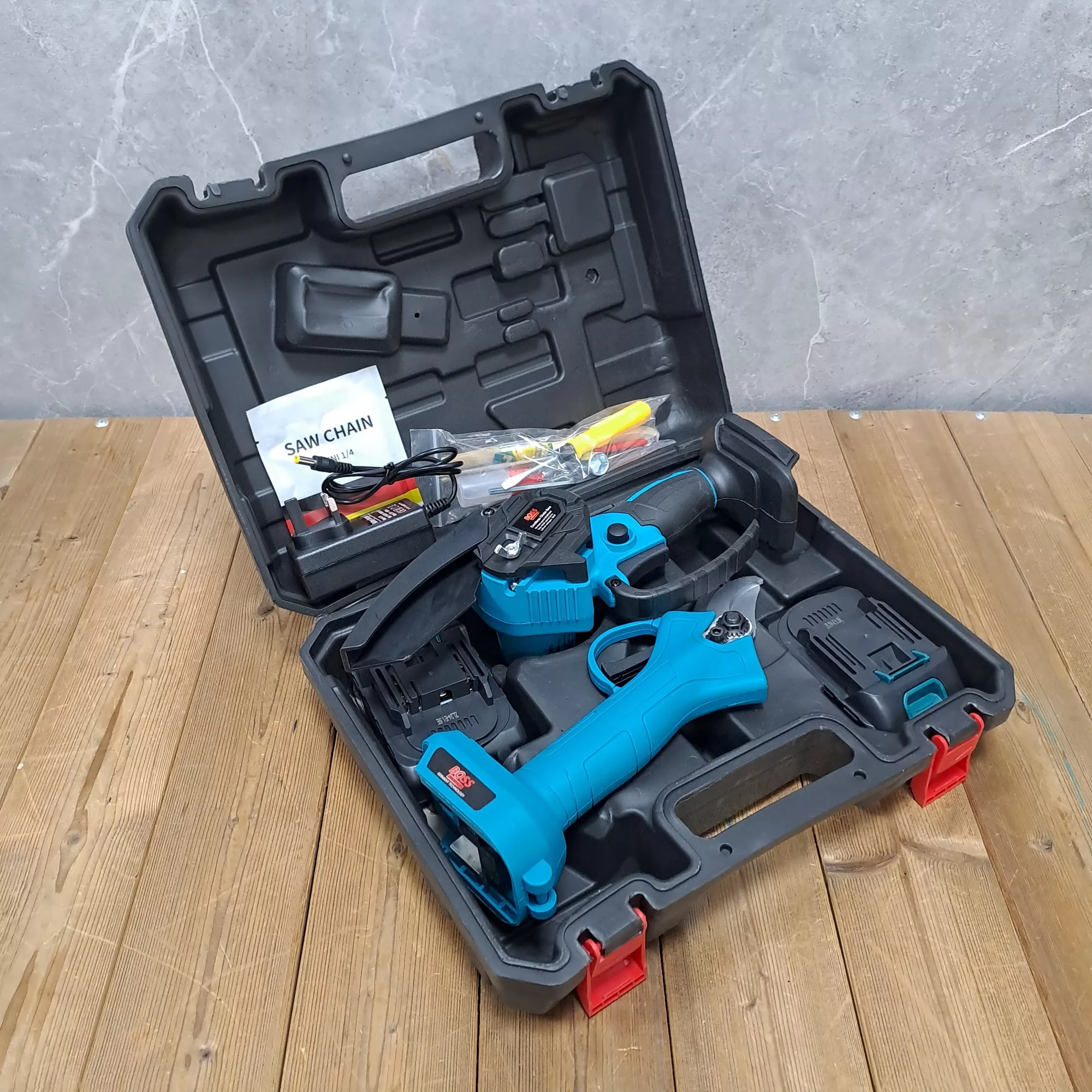 قیچی و اره شارژی باس مدل 88VF مجموعه 2 عددی