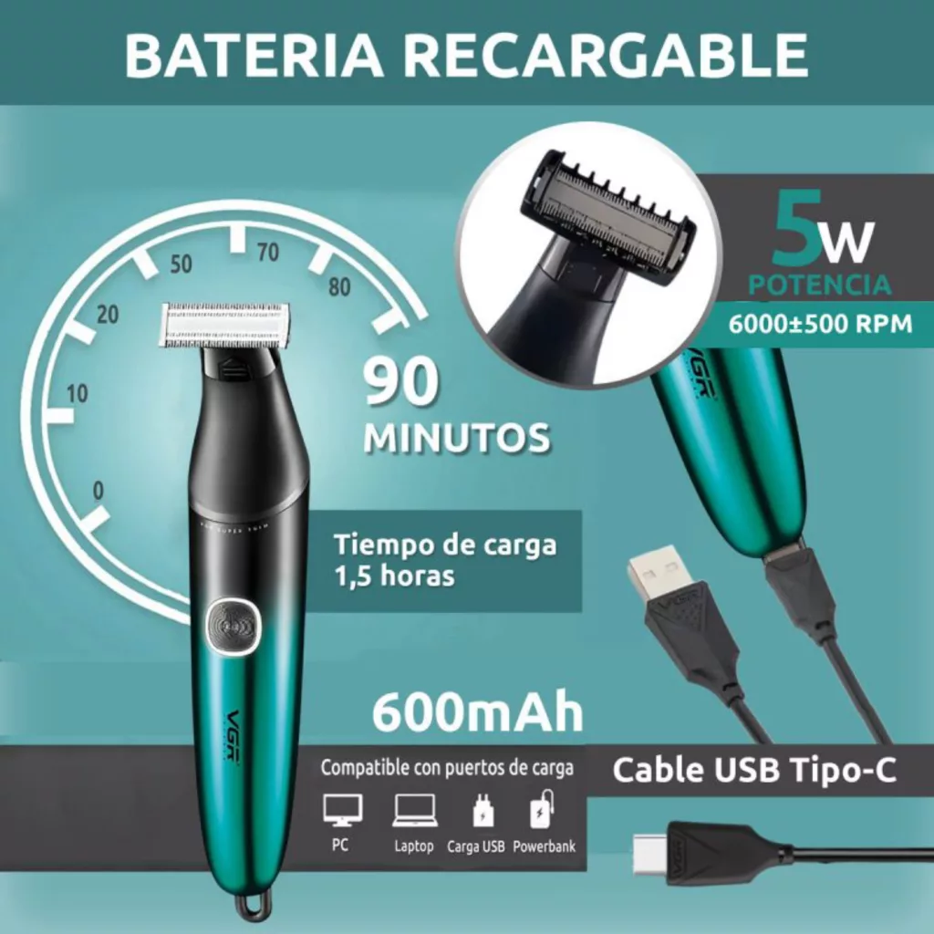 ماشین اصلاح موی بدن و صورت وی جی ار مدل v-339