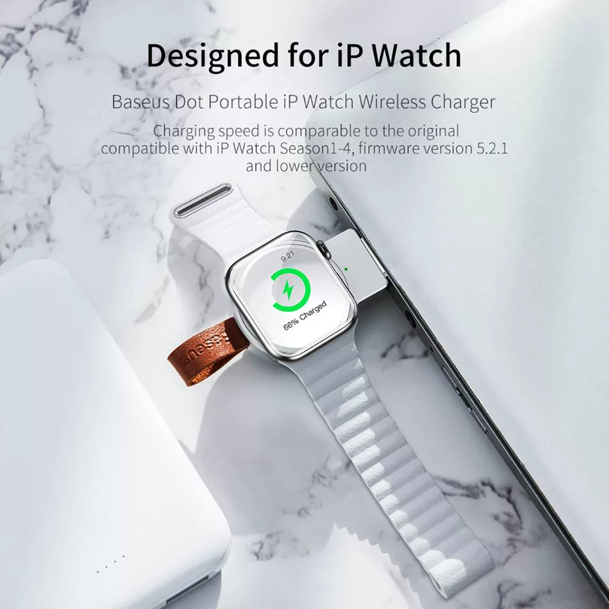گیرنده شارژر بی سیم باسئوس مدل Dotter Wireless Charger for AP Watch
