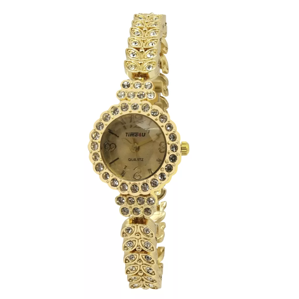 ساعت مچی عقربه ای زنانه مدل گندم نگینی کد 23