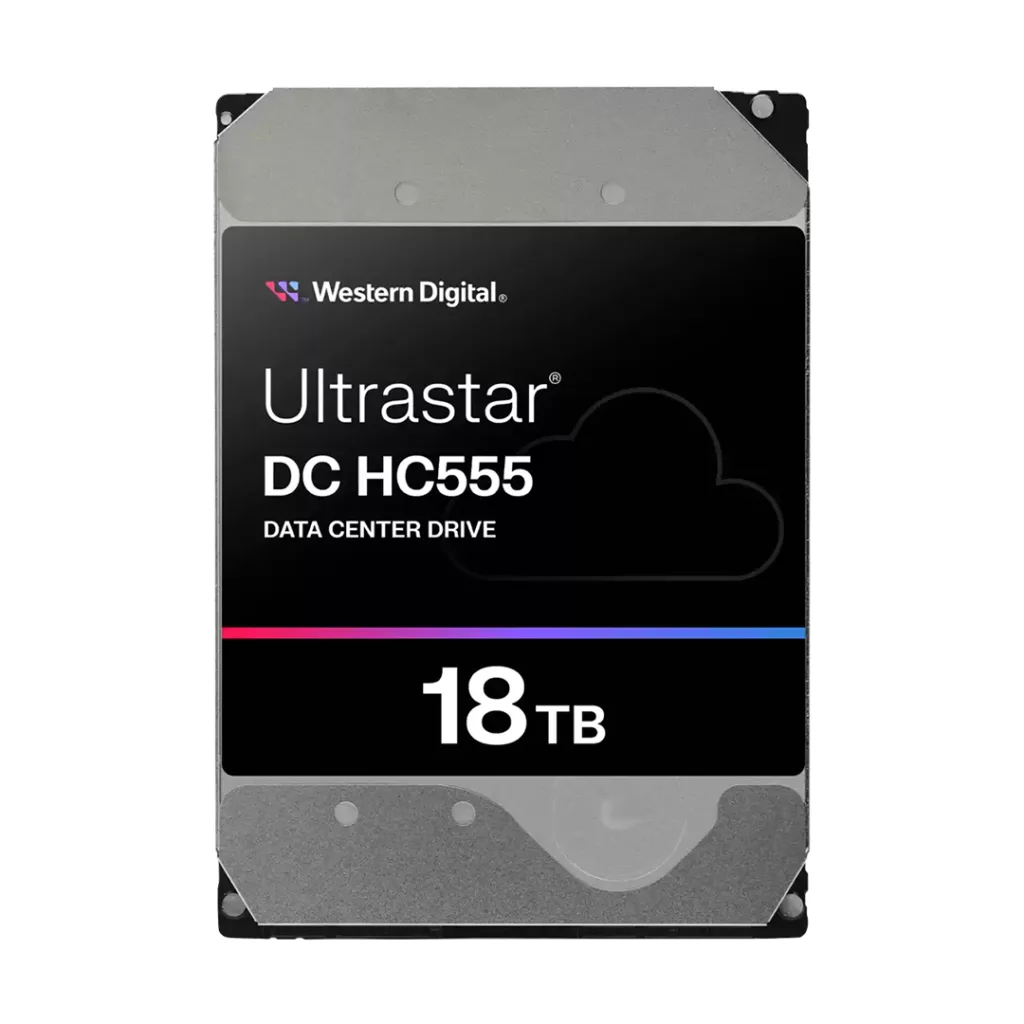 هارد دیسک اینترنال وسترن دیجیتال با رابط SATA مدل Ultrastar HC555 ظرفیت 18 ترابایت