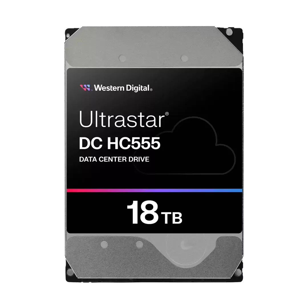 هارد دیسک اینترنال وسترن دیجیتال با رابط SATA مدل Ultrastar HC555 ظرفیت 18 ترابایت