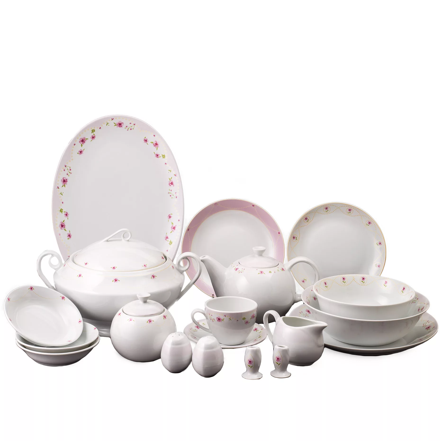 سرویس غذاخوری 86 پارچه 12 نفر مقصود مدل دوروتی