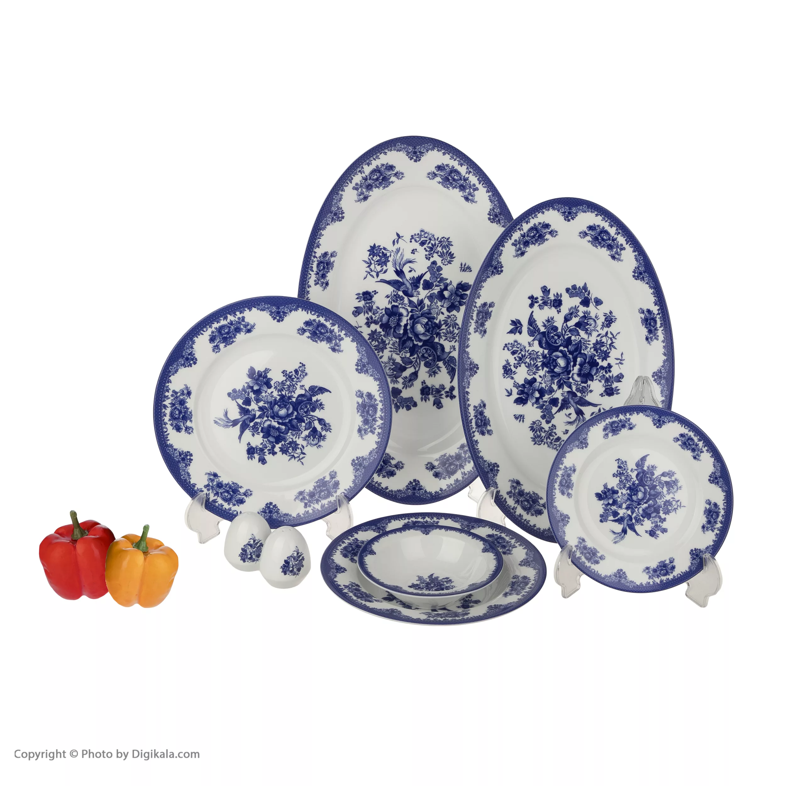سرویس غذاخوری 28 پارچه چینی زرین ایران سری ایتالیا اف مدل فلورانس