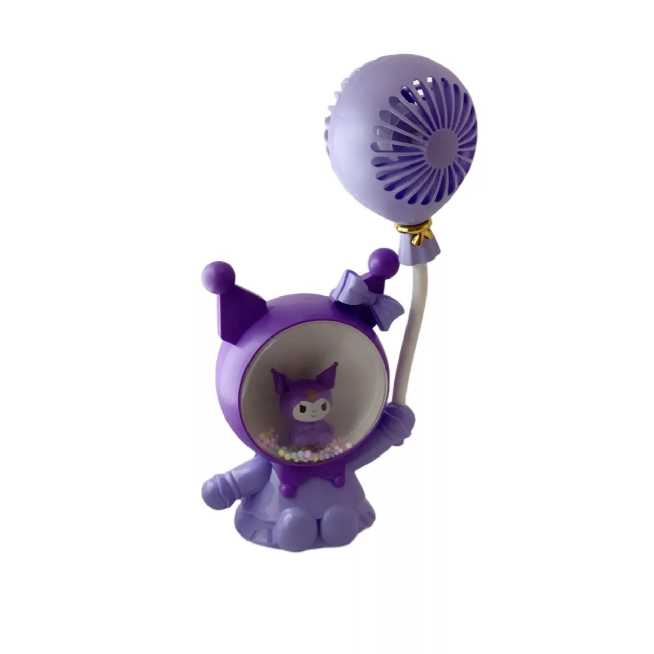 آباژور رومیزی کودک مدل کرومی پنکه دار