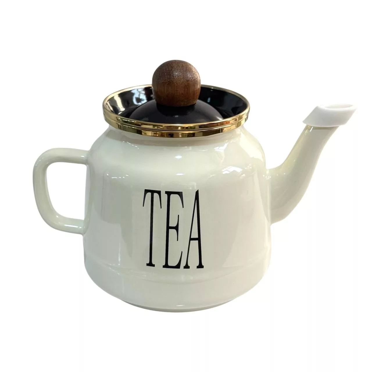 ست کتری و قوری مدل لعابی طرح Drink tea گنجایش کتری 2.5 لیتر گنجایش قوری 1 ایتر