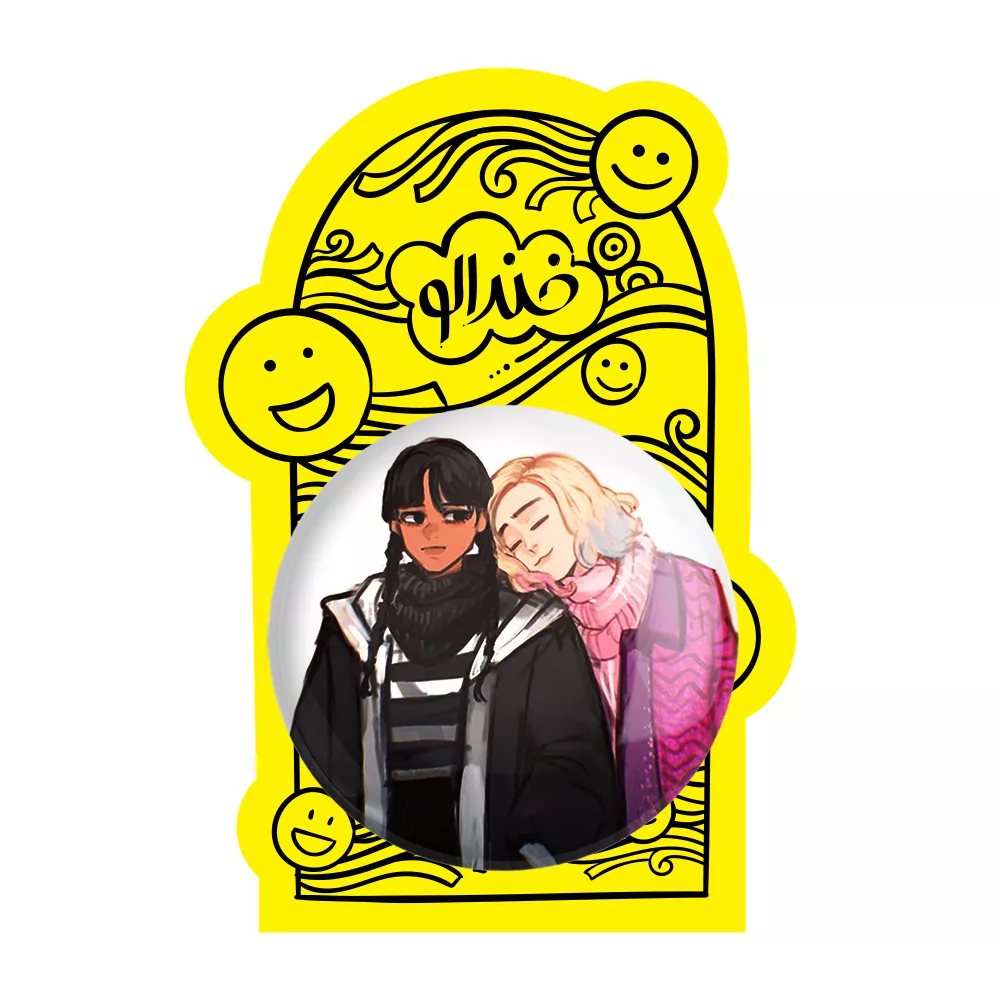 آینه جیبی خندالو مدل سریال ونزدی Wednesday کد 25197