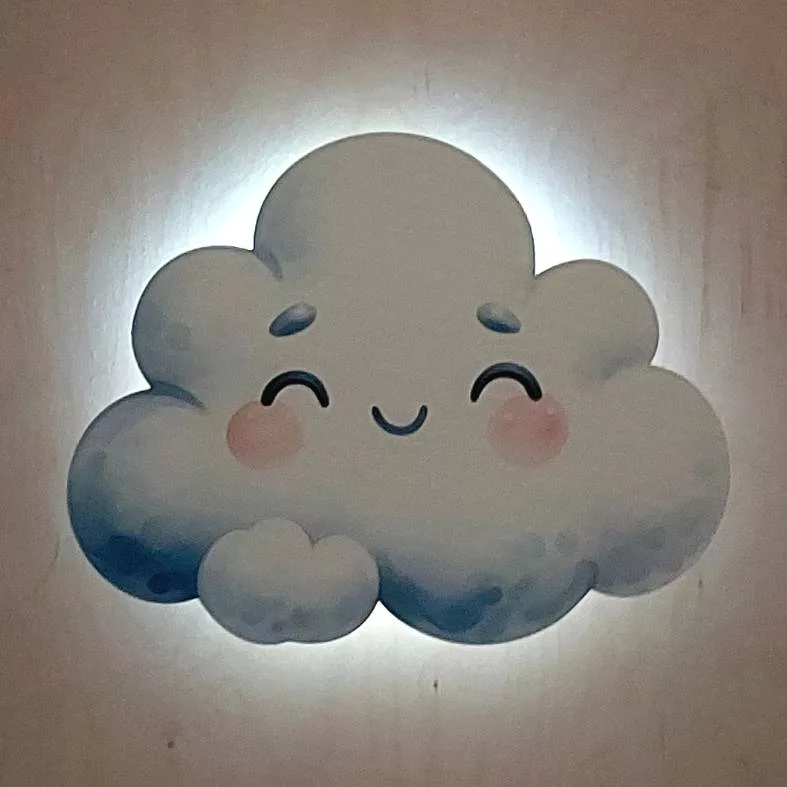 چراغ خواب اتاق کودک مدل ابر LU069