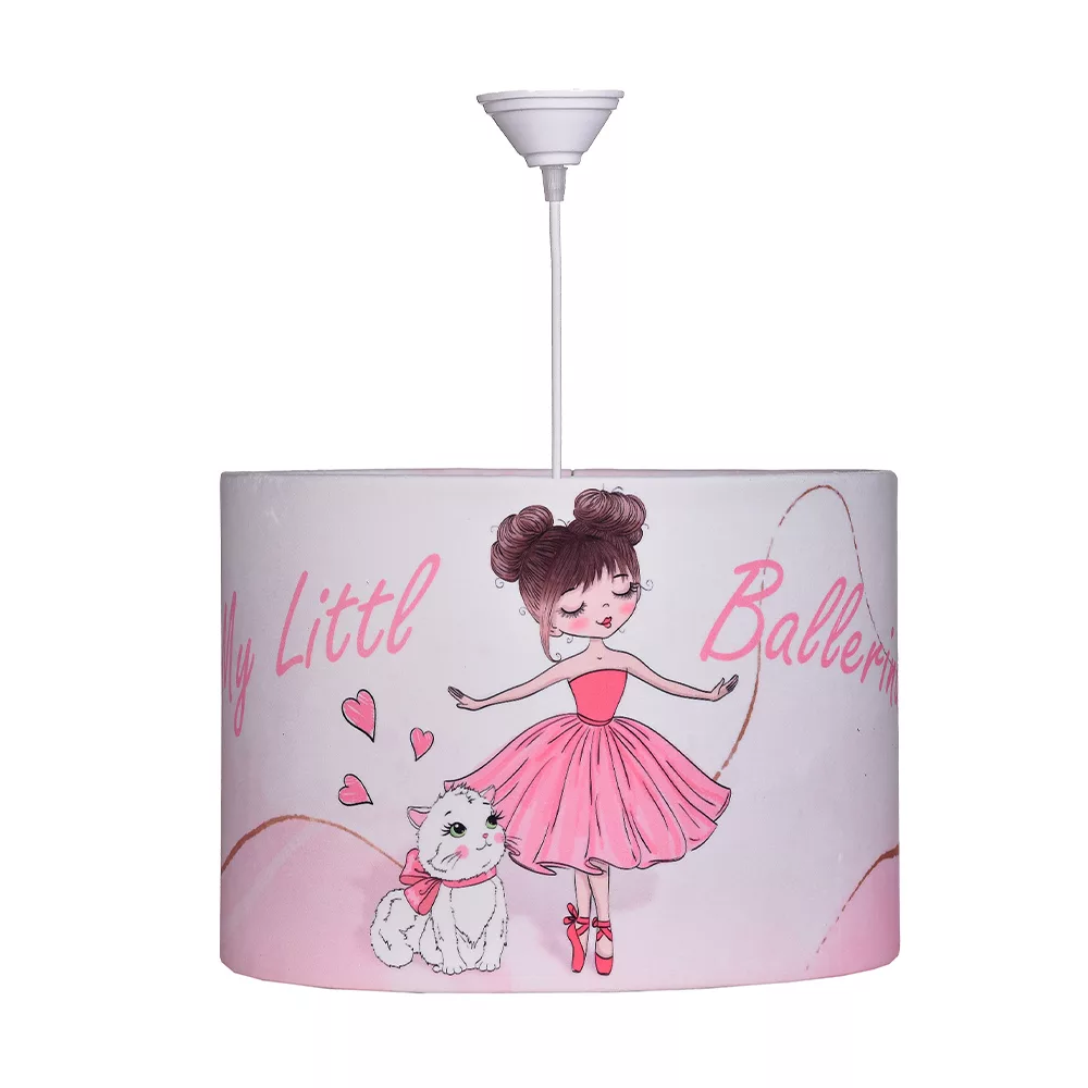 لوستر و آباژور رومیزی اتاق کودک مدل دختر و گربه