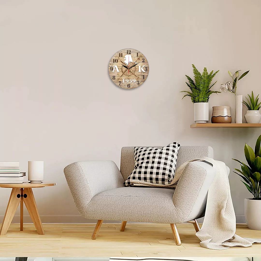 ساعت دیواری طرح قطب نما و چوب کد 1232