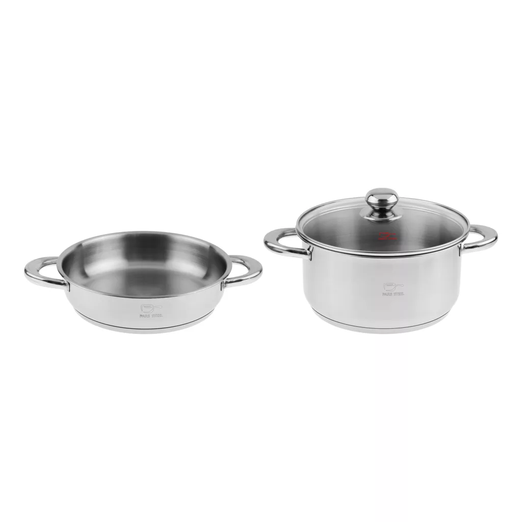 سرویس تابه و قابلمه 3 پارچه پارس استیل مدل فلزی کد 2424