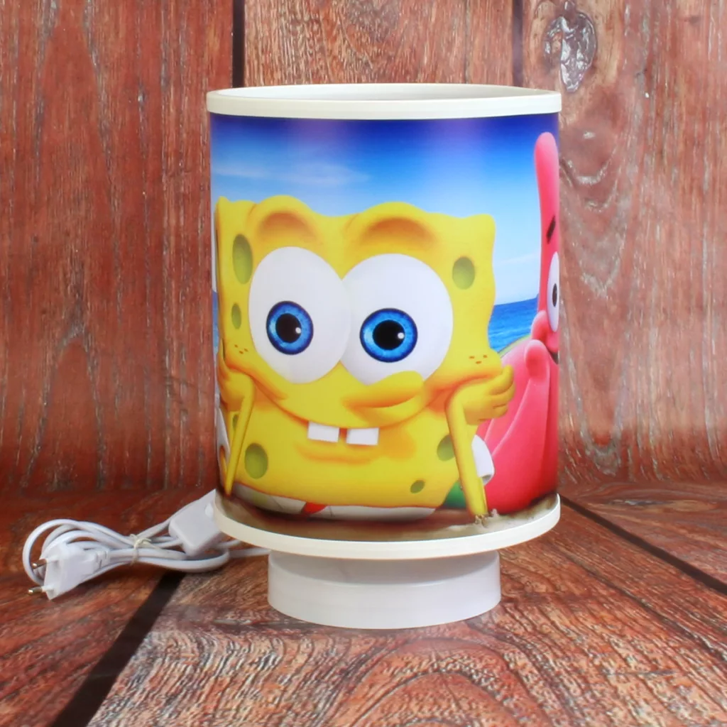 آباژور رومیزی کودک مدل باب اسفنجی