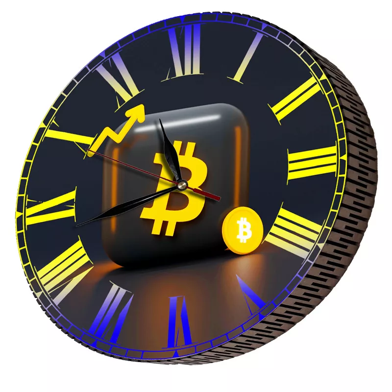 ساعت دیواری مدل ارز دیجیتال