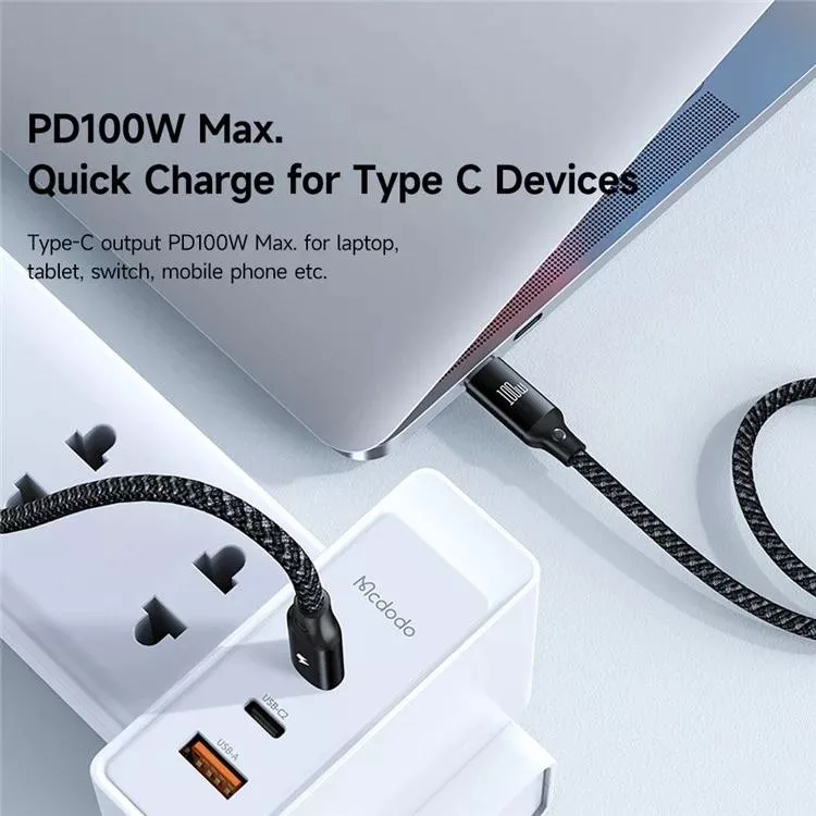کابل تبدیل USB-C به میکرو اپل واچ/لایتنینگ/USB-C مک دودو مدل ca-4940 طول 1.2 متر