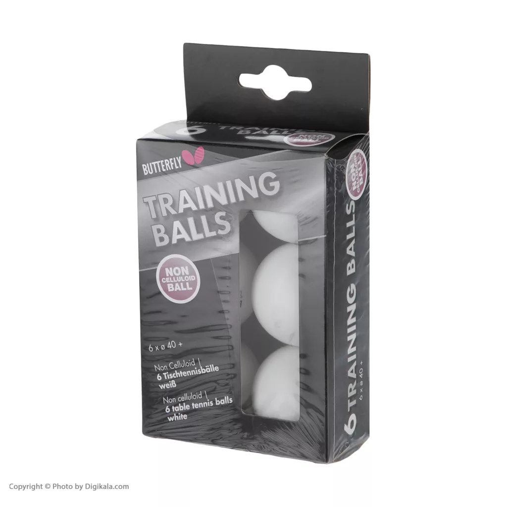 توپ پینگ پنگ باترفلای مدل +40 سری Training بسته 6 عددی