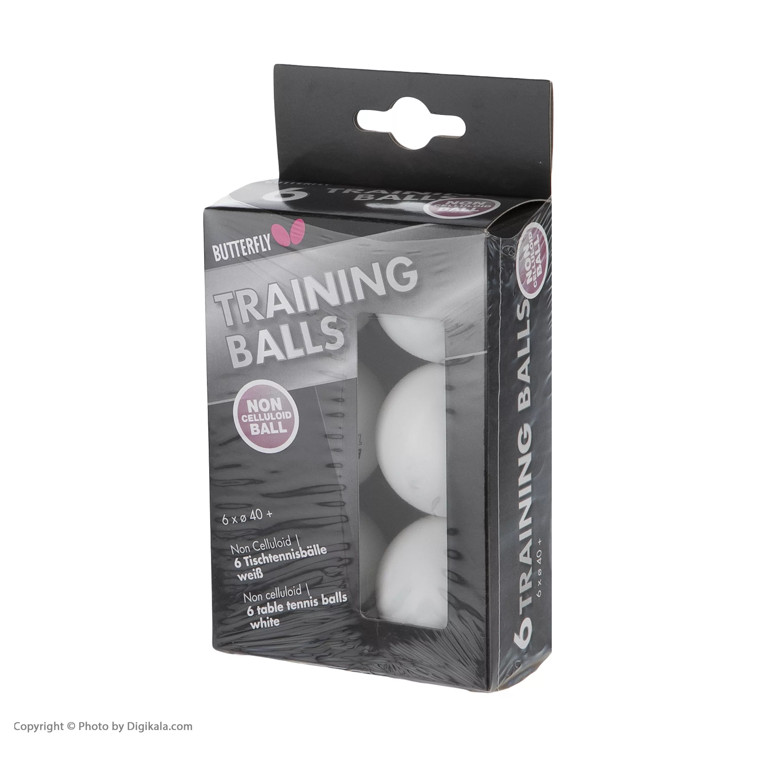 توپ پینگ پنگ باترفلای مدل +40 سری Training بسته 6 عددی