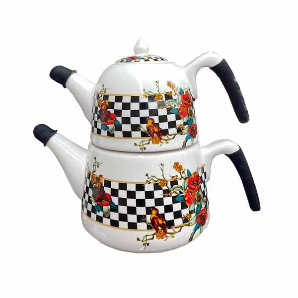 ست کتری و قوری ریور مدل پرواز گنجایش کتری 2.5 لیتر گنجایش قوری 0.8 لیتر