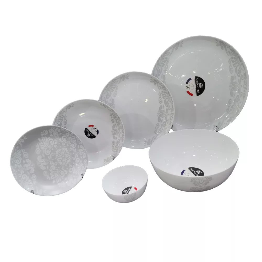 سرویس غذا خوری 26 پارچه گلدن اوپال مدل ترنج