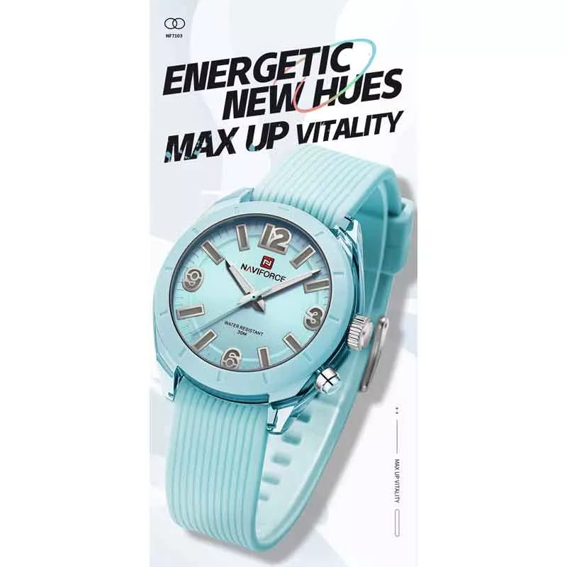 ساعت مچی عقربه ای زنانه نیوی فورس مدل NF7103 L.BE L.BE