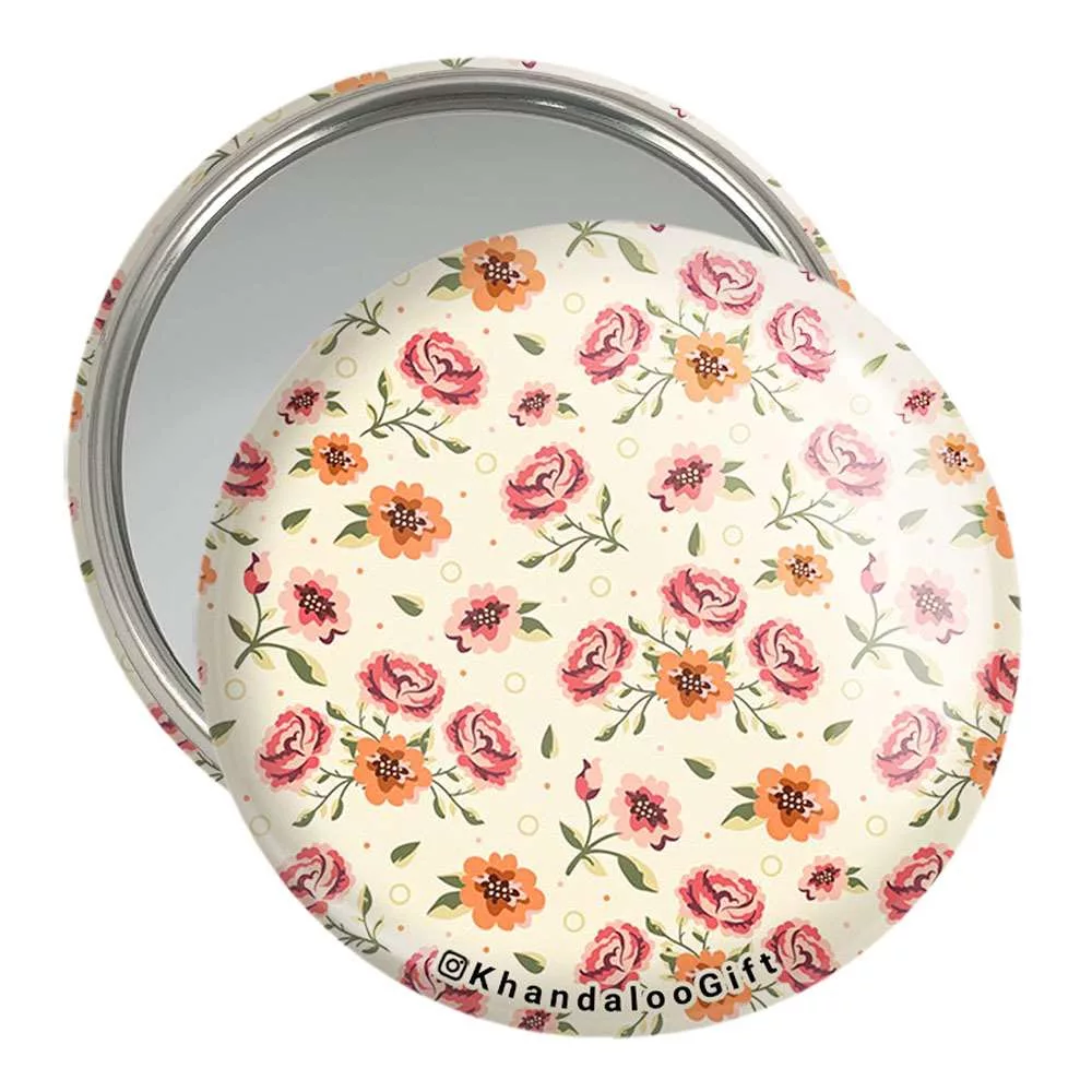 آینه جیبی خندالو مدل گل  کد 5445