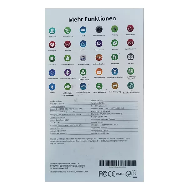 ساعت هوشمند سی بای مدل W1 Ultra