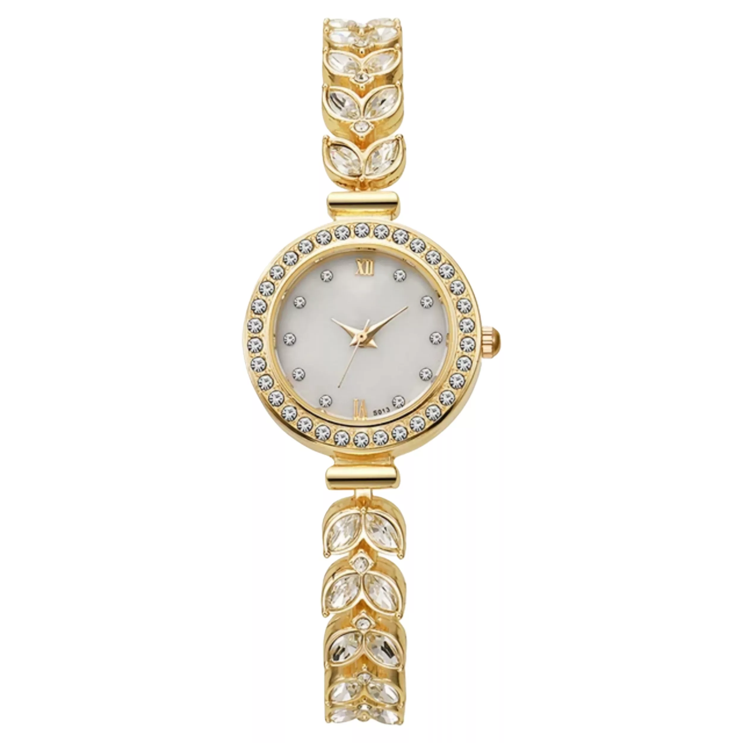 ساعت مچی عقربه ای زنانه مدل کوارتز بند گندمی