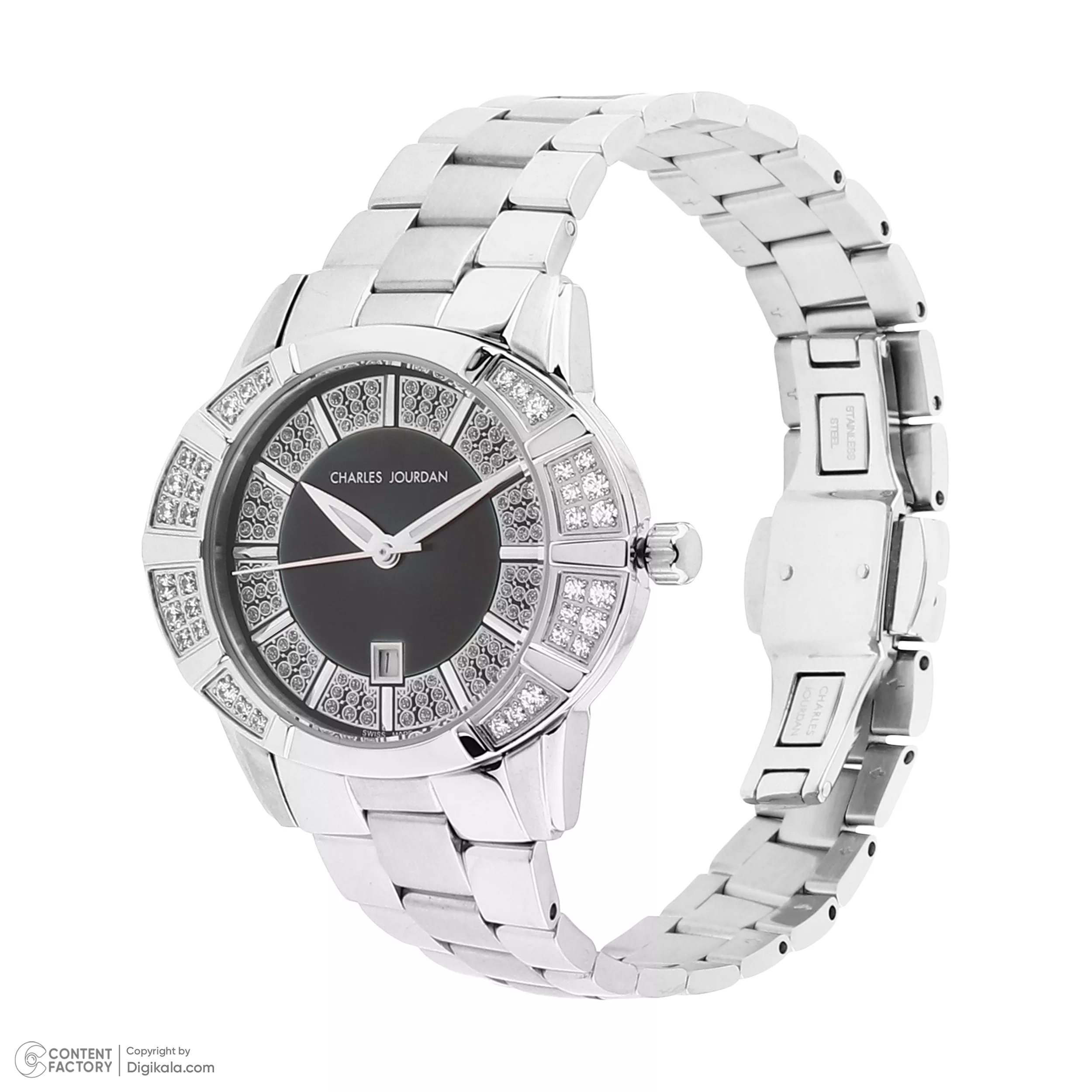 ساعت مچی عقربه‌ای کوارتز زنانه چارلز جردن مدل MOON 185.22