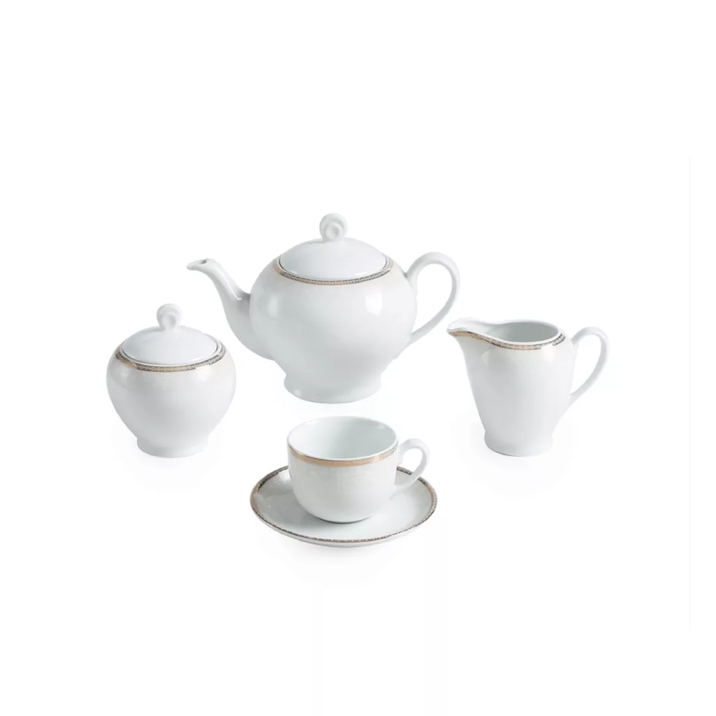 سرویس غذاخوری 102 پارچه چینی زرین ایران مدل ایتالیا اف ریوا درجه عالی