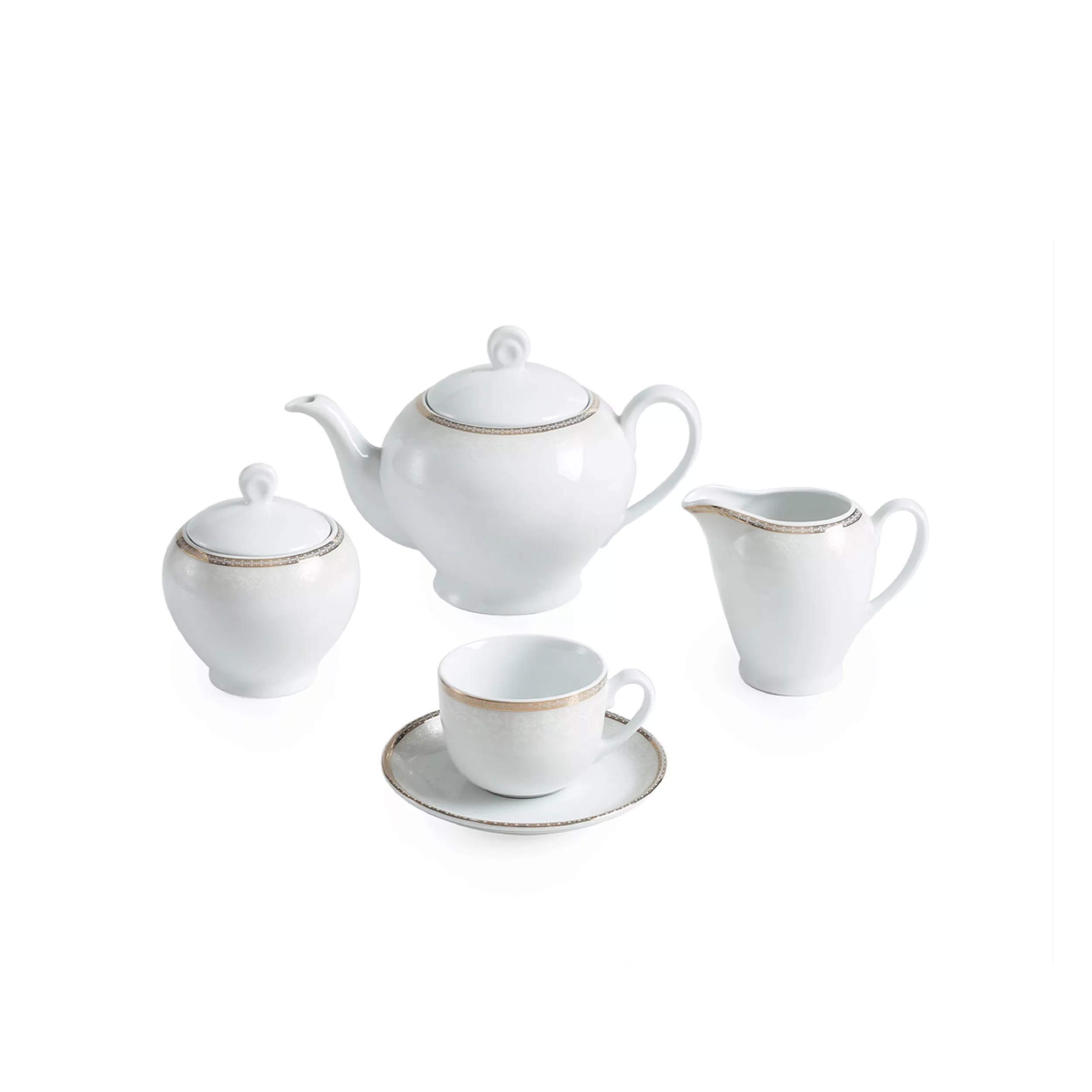 سرویس غذاخوری 102 پارچه چینی زرین ایران مدل ایتالیا اف ریوا درجه عالی